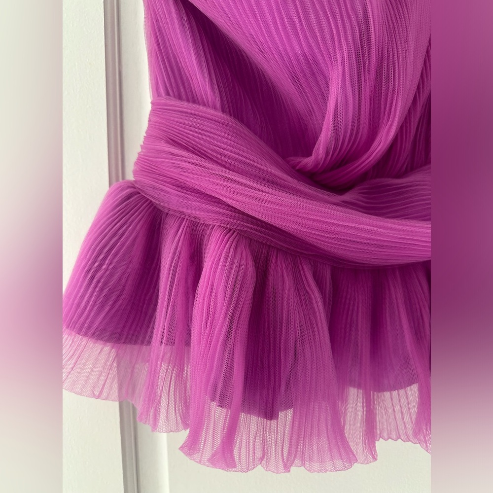 Endless Rose One Shoulder Textured Tulle Top - Picture 12 of 15